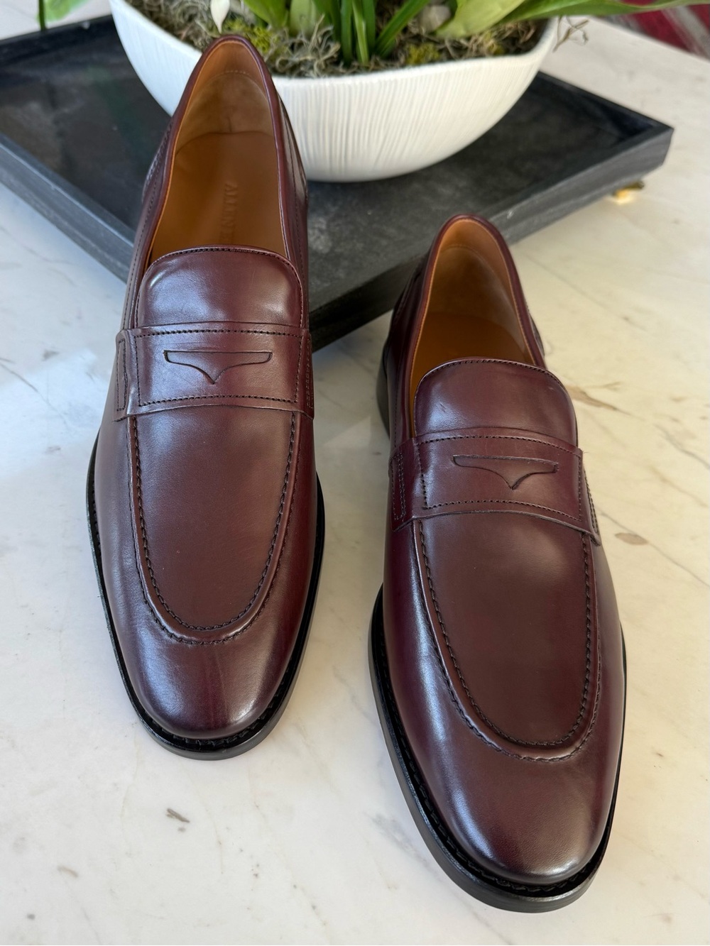 New Allen Edmonds Eli Leather Penny Loafers - Picture 10 of 16